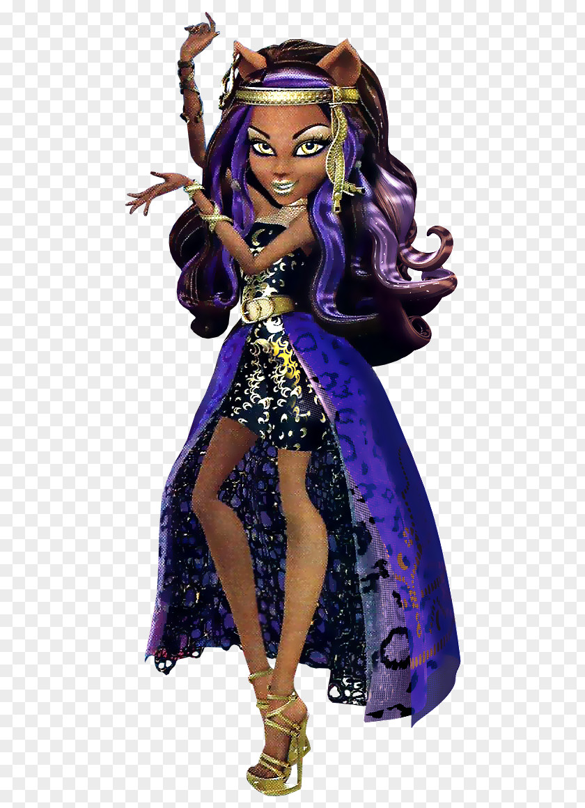 Doll Monster High: 13 Wishes High Clawdeen Wolf PNG