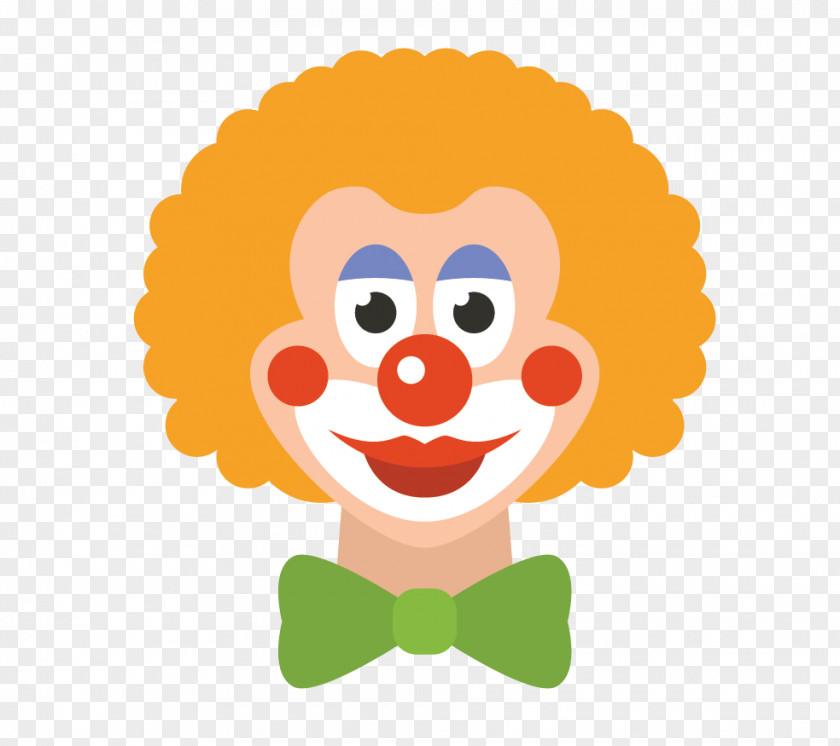 Yellow Hair Clown Circus Clip Art PNG