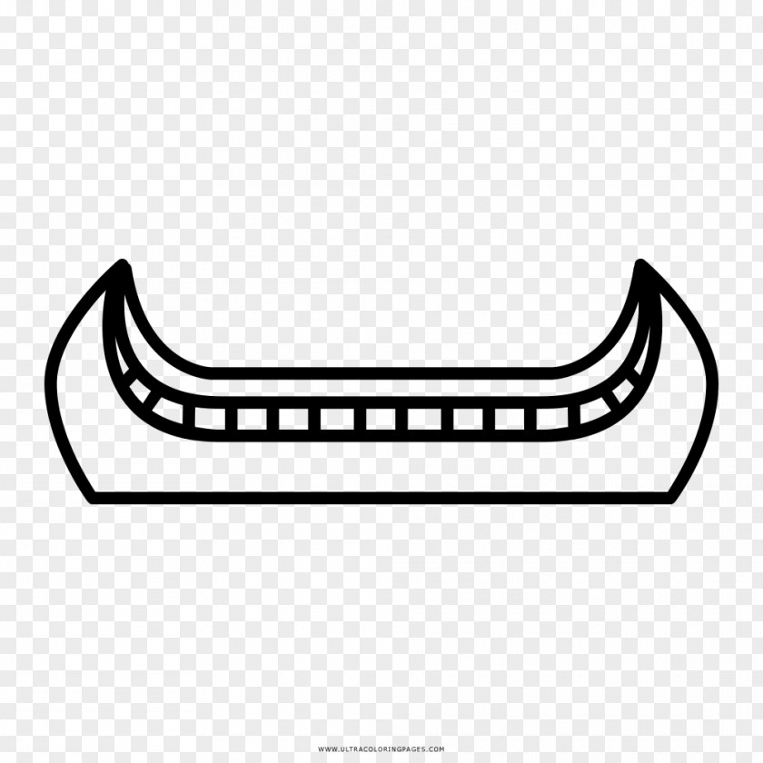 Canoa Line Art Drawing Coloring Book Canoe Black And White PNG