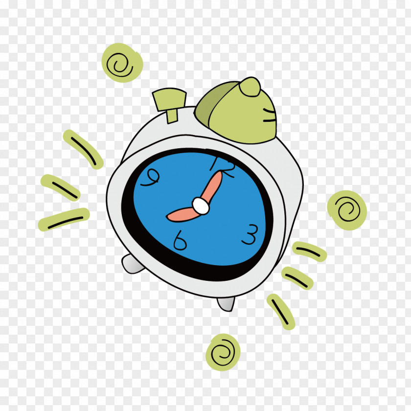 Creative Alarm Clock Painting Clip Art PNG