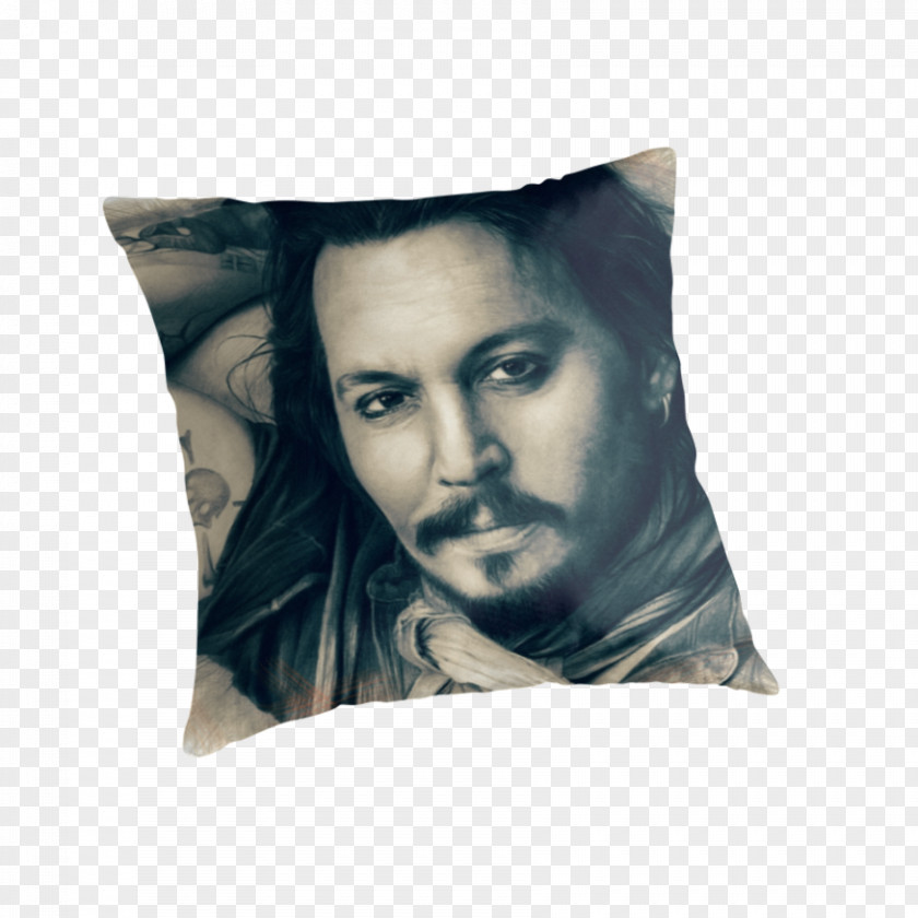 Johnny Depp Throw Pillows Cushion Mat PNG