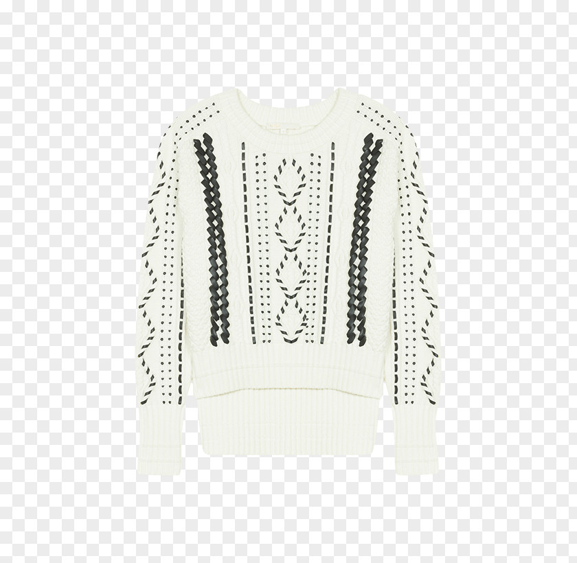Jumper Cable Long-sleeved T-shirt Sweater Neck PNG