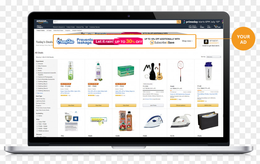 Marketing Display Advertising Amazon.com PNG