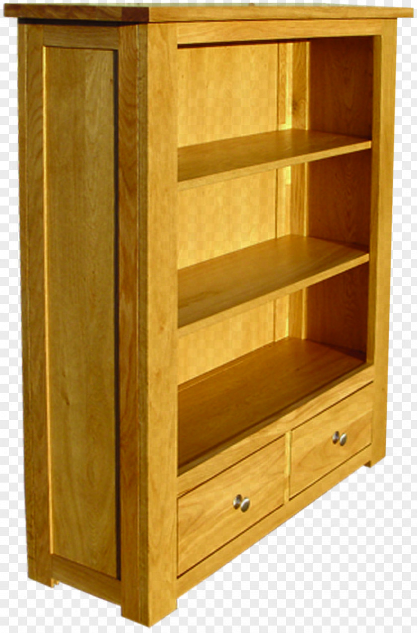 Oak Furniture Bookcase Drawer Shelf Cupboard PNG