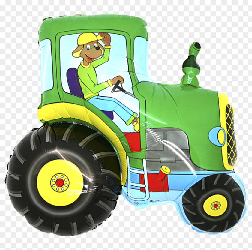 Tractor Toy Balloon Party PNG