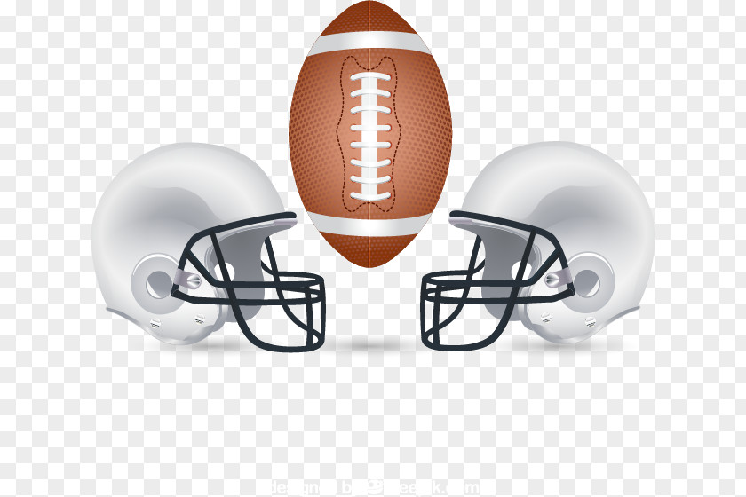 American Football And Helmet Vector Material Downloaded With The Ball, Super Bowl 50 AFC–NFC Pro Euclidean Game PNG