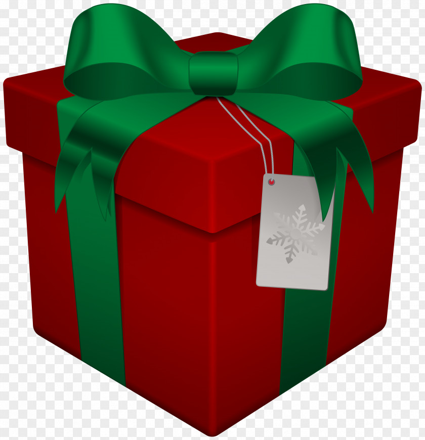 Christmas Gift Box Red Transparent Clip Art Santa Claus PNG