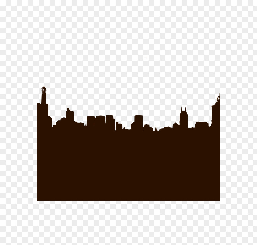 Silhouette Philadelphia New York City Skyline Clip Art PNG