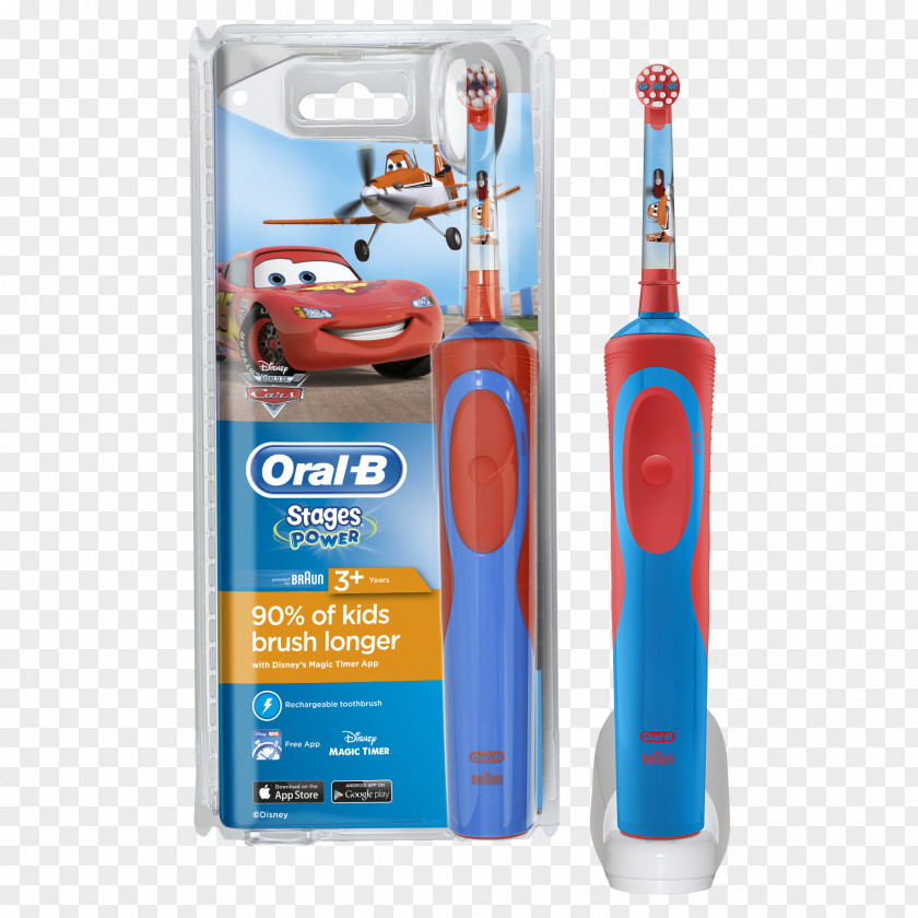 Toothbrush Electric Oral-B Pro-Health Stages Stage 3 Cars PNG
