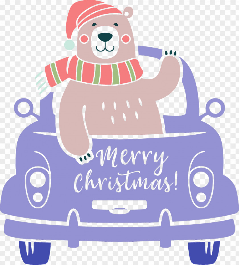 Cartoon Transport Vehicle Bear Car PNG