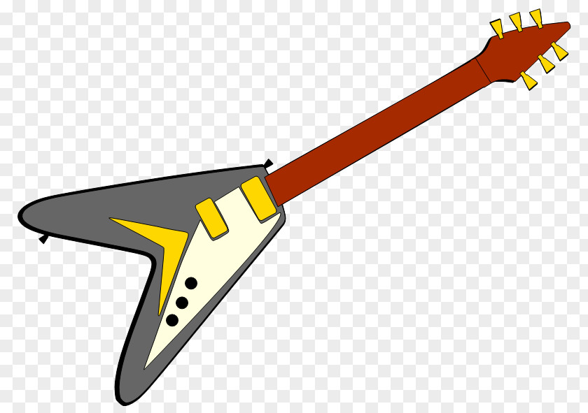 Guitar Art Pictures Electric Gibson Flying V Clip PNG