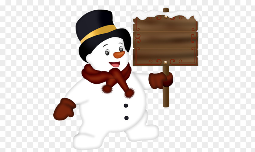 Snowman Signs Christmas Clip Art PNG