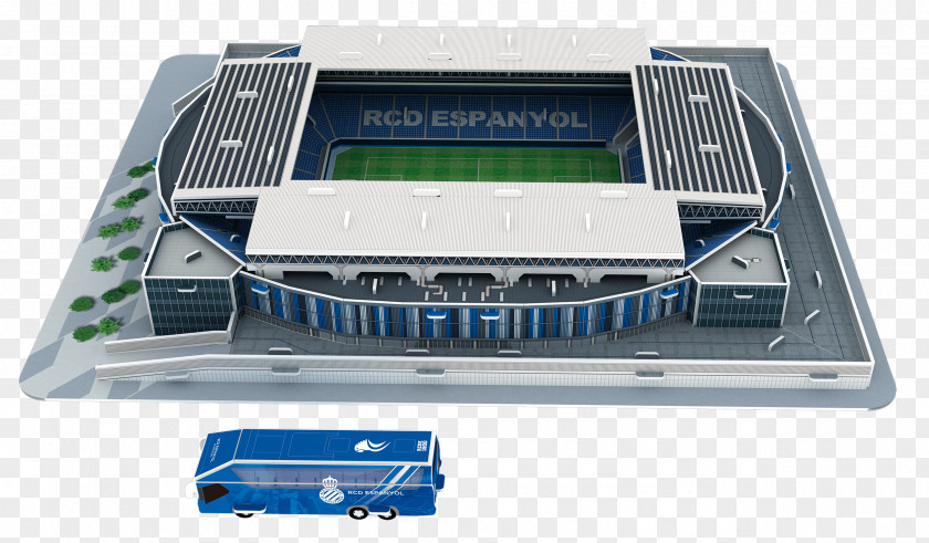 Alshaab Stadium RCDE Puzz 3D Jigsaw Puzzles RCD Espanyol PNG