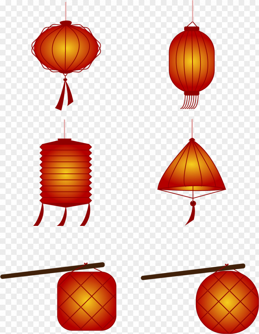 Holiday Ornament Interior Design Chinese New Year Red Background PNG