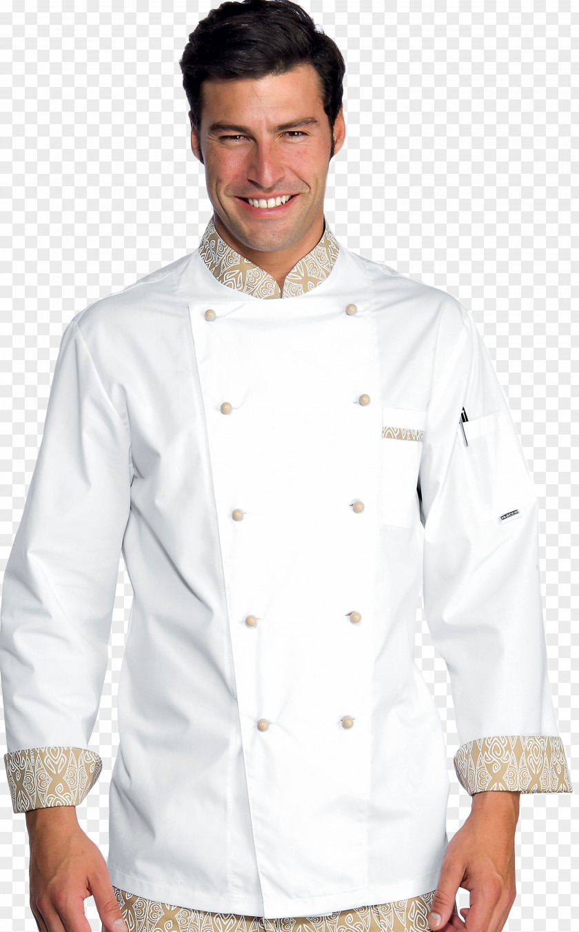 Jacket Cook Chef Textile Cuisine Polyester PNG