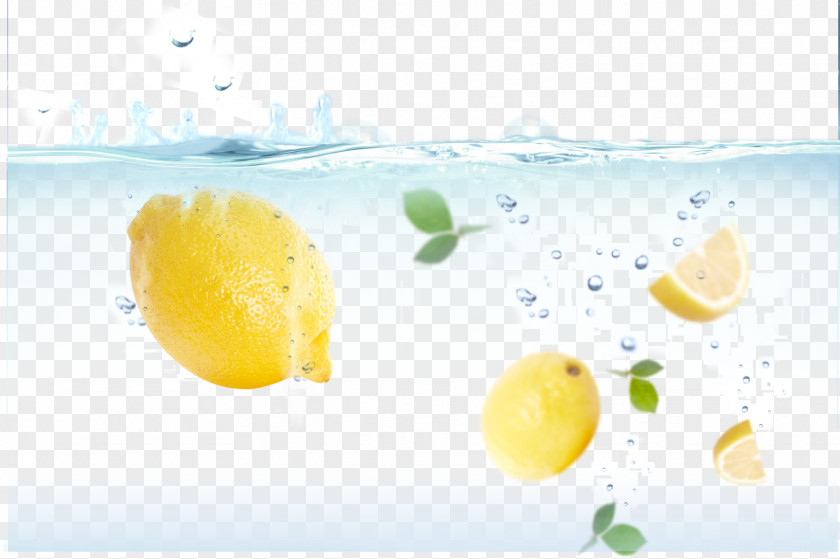 Lemon Water Fruit Auglis PNG