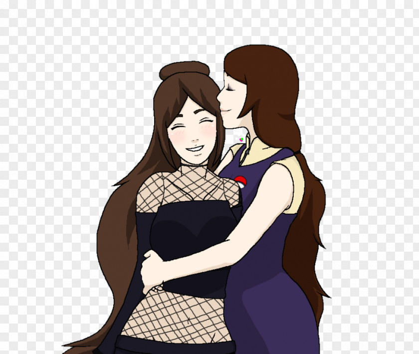 Mother Hug Woman Daughter Drawing PNG