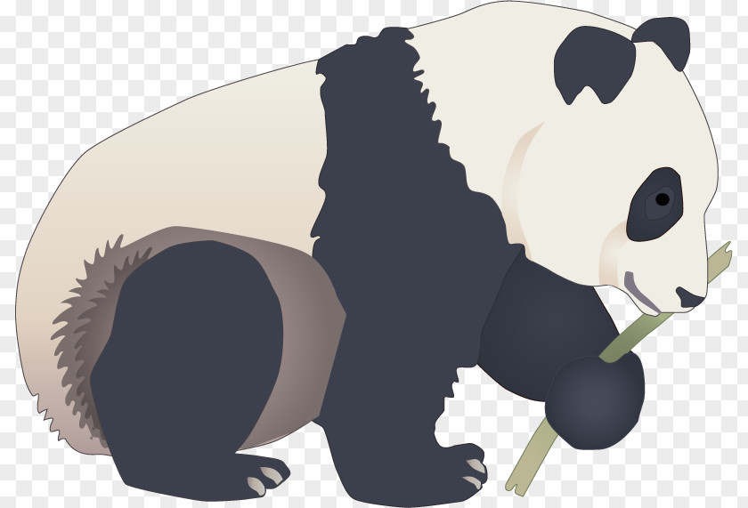 Panda Painted Vector Giant PNG