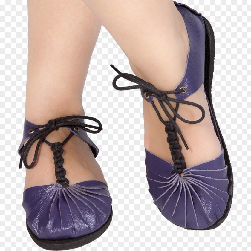 Sandal Shoe Clothing Purple Leather PNG