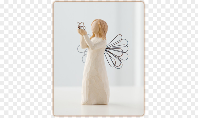 Willow Tree Figurine Angel Sculpture Flower PNG