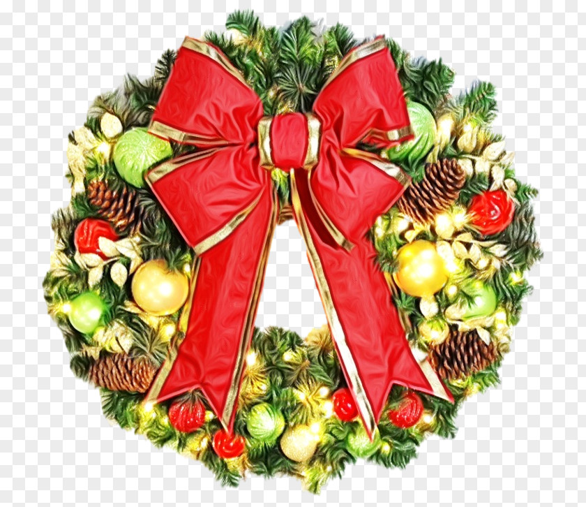 Wreath Christmas Day Decorations Ornament PNG