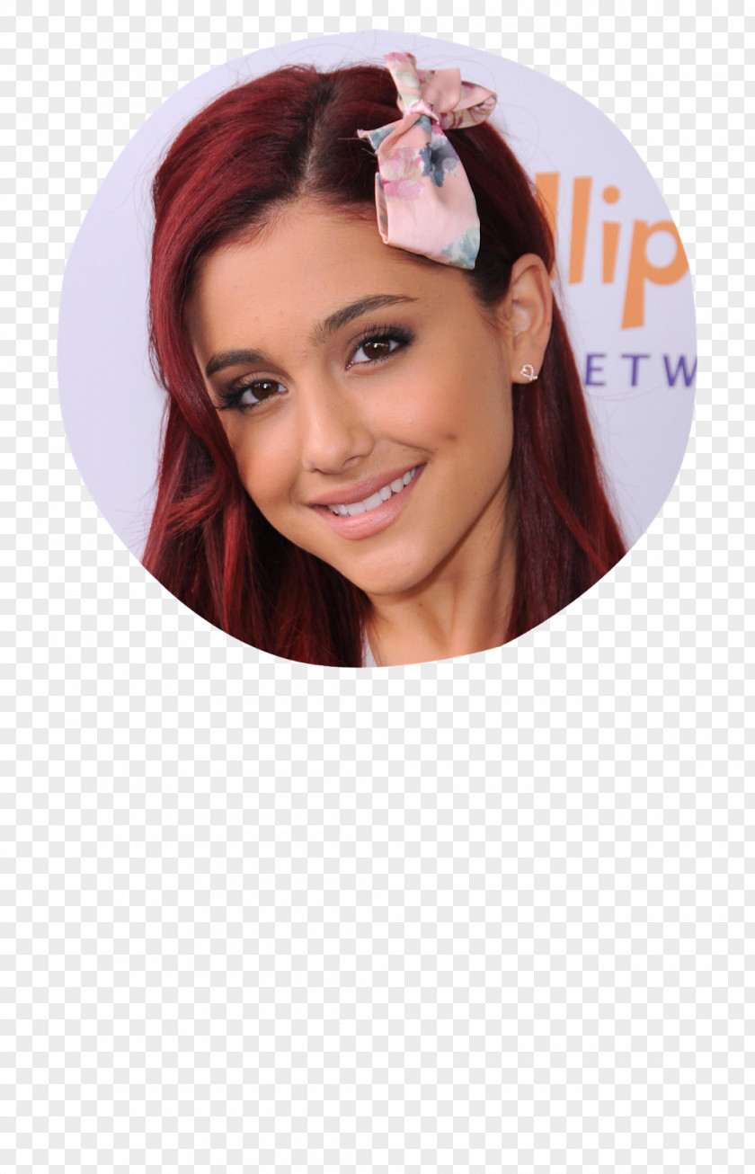 Ariana Grande Red Hair Human Color Brown Hairstyle PNG