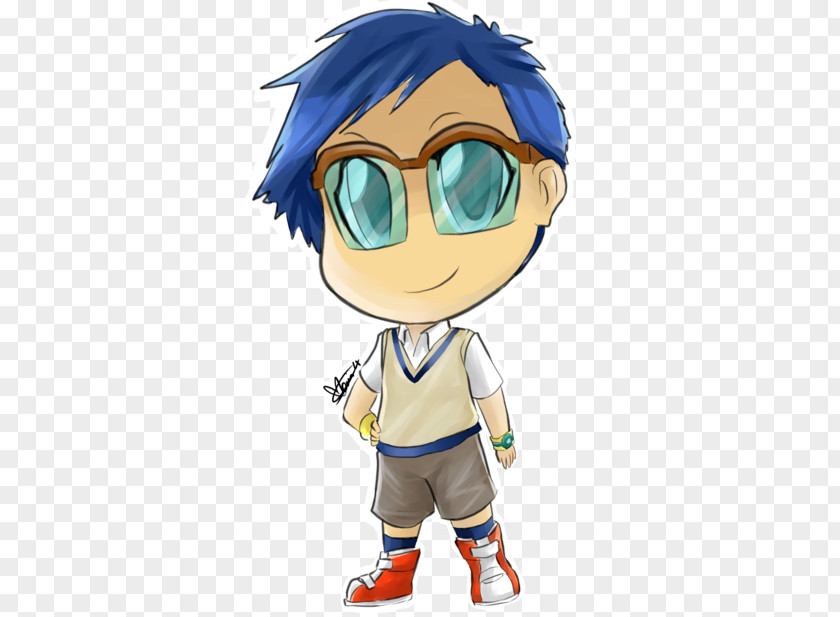 Boy Glasses Mascot Clip Art PNG
