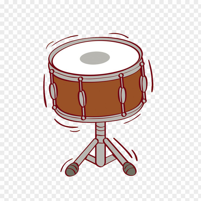 Hand-painted Drums Bass Drum Percussion Illustration PNG