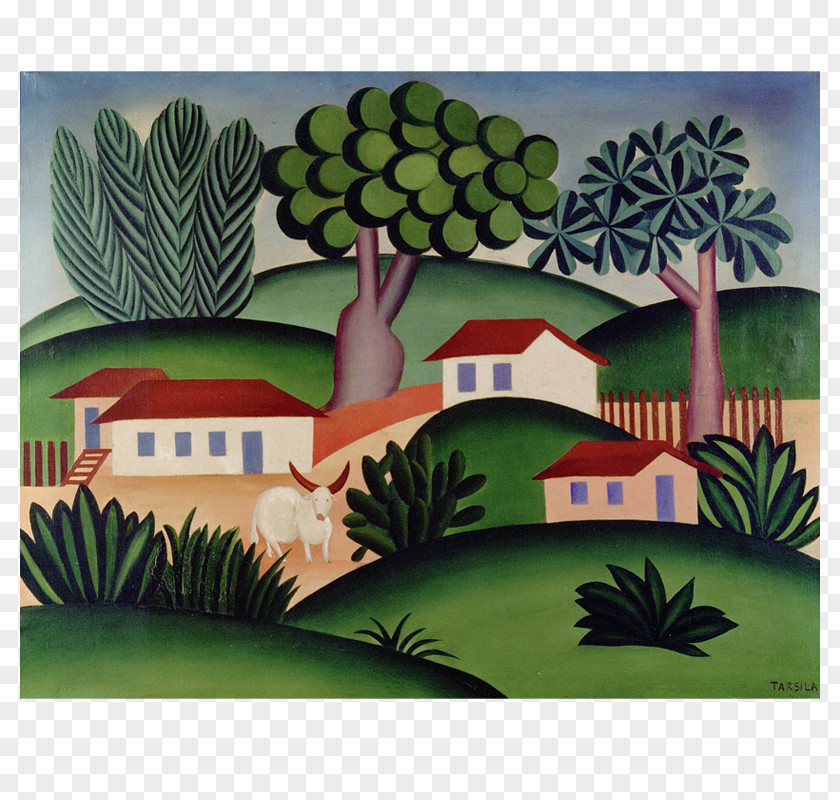 Painting Tarsila Do Amaral: Inventing Modern Art In Brazil Paisagem Antropofágica PNG