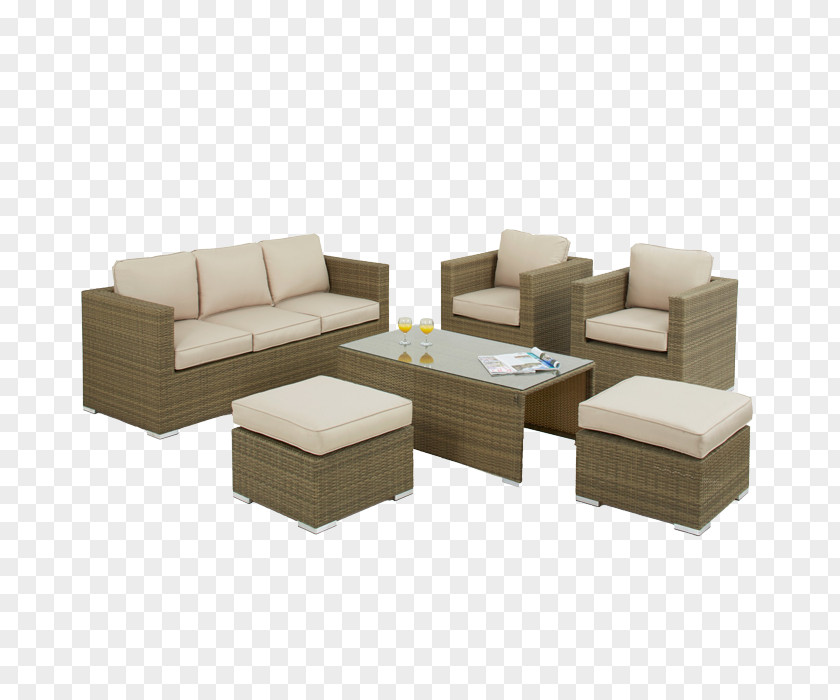 Rattan Table Furniture Couch Chair Seat PNG