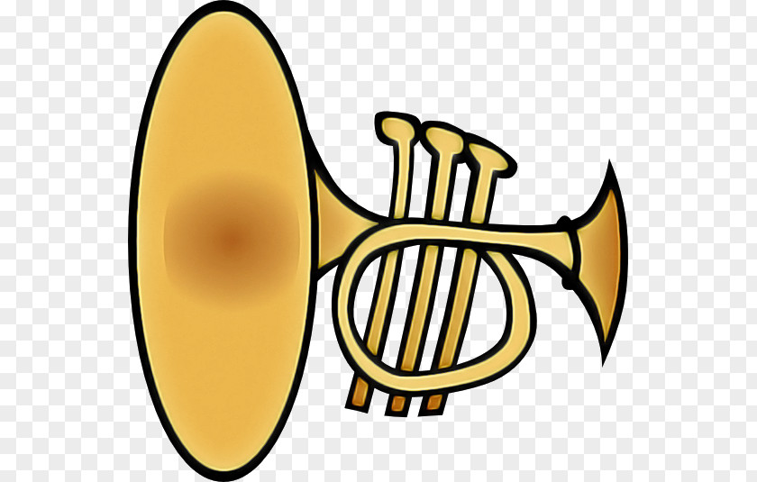 Yellow Brass Instrument PNG