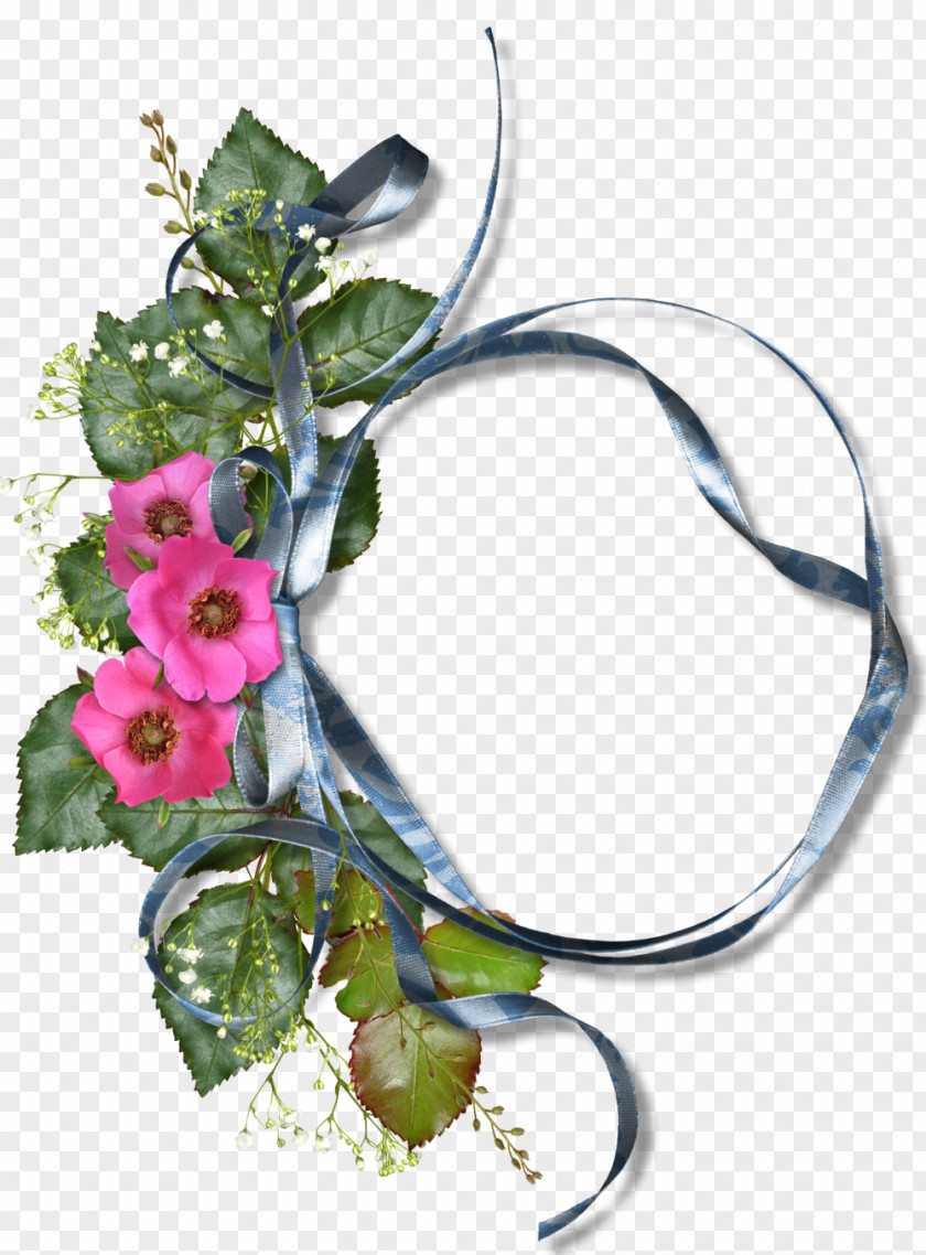 Green Frame Flower Floral Design PNG