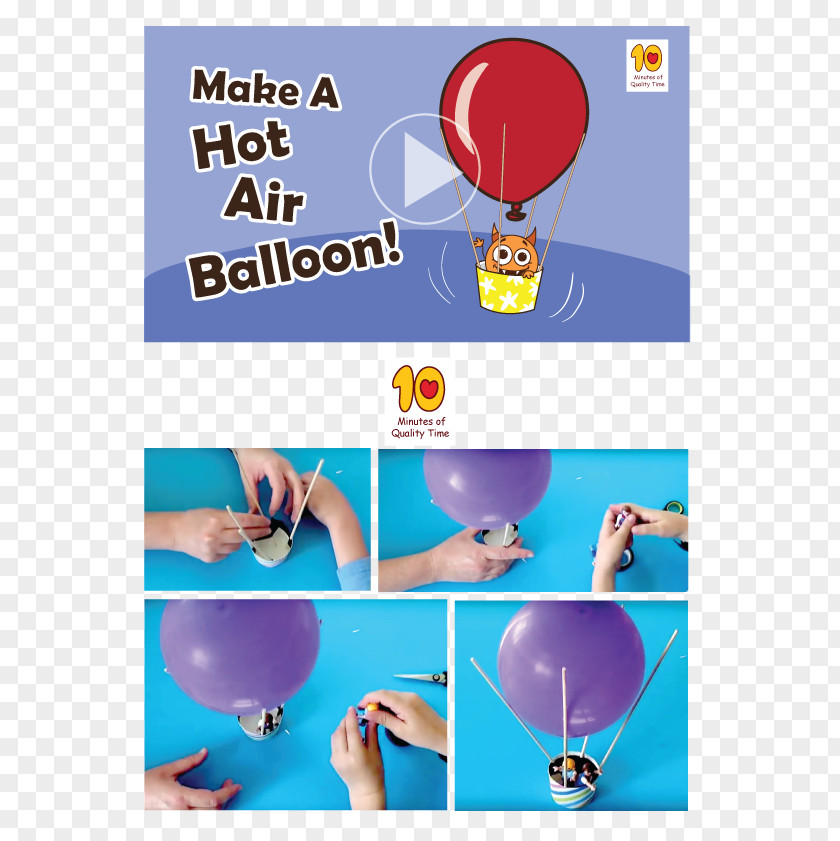 Kids Balloon Rocket Hot Air Paper Plastic PNG