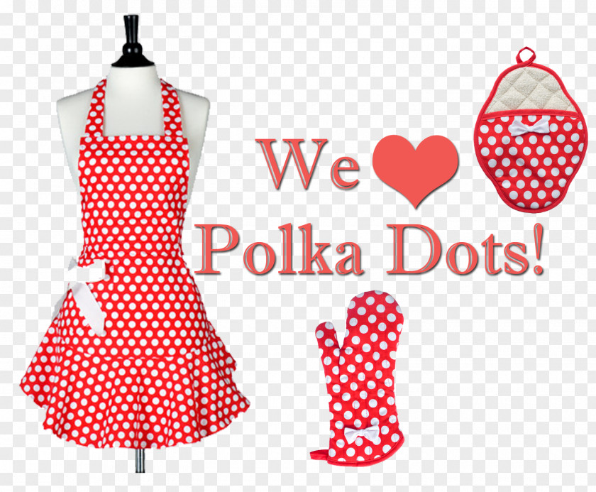 Kitchen Sewing Aprons Polka Dot 1950s PNG