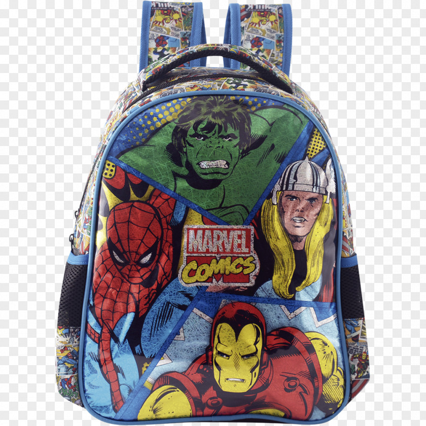 Backpack Brazil Marvel Comics School Supplies PNG
