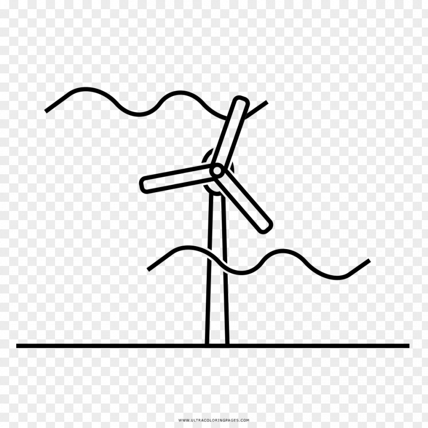 Energy Wind Power Drawing Coloring Book PNG