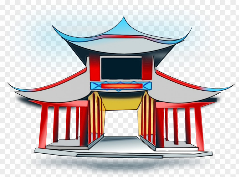 Shrine Pagoda Chinese Background PNG