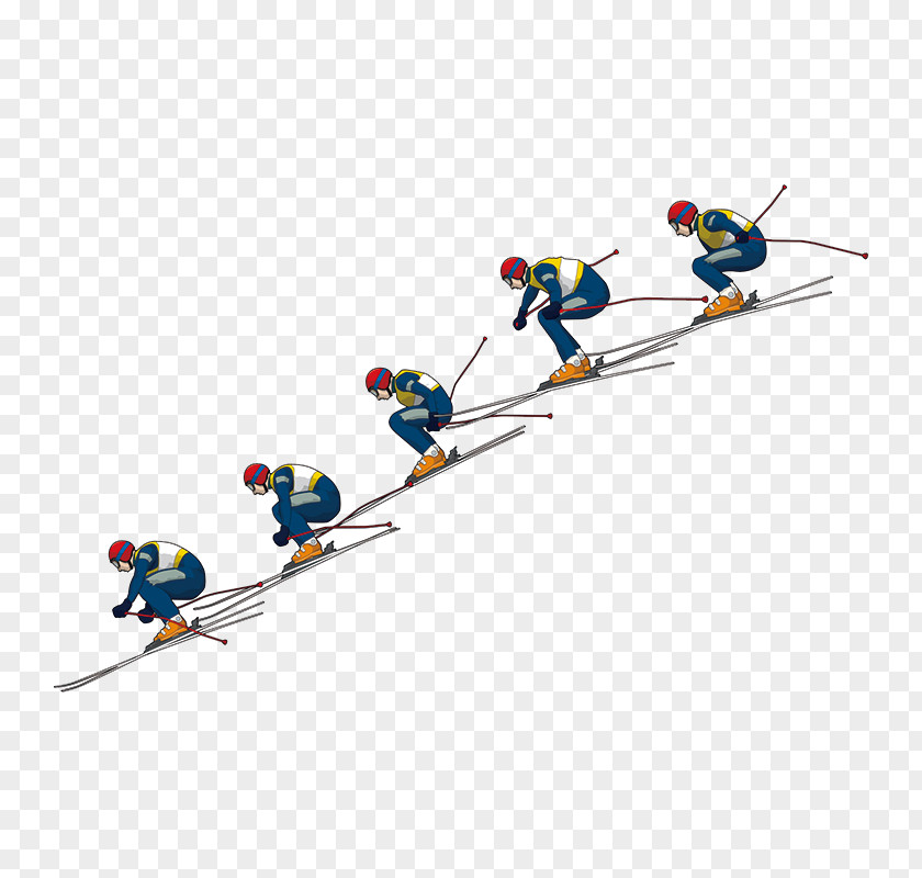 Skiing Slalom Sled Winter Sport Snow PNG