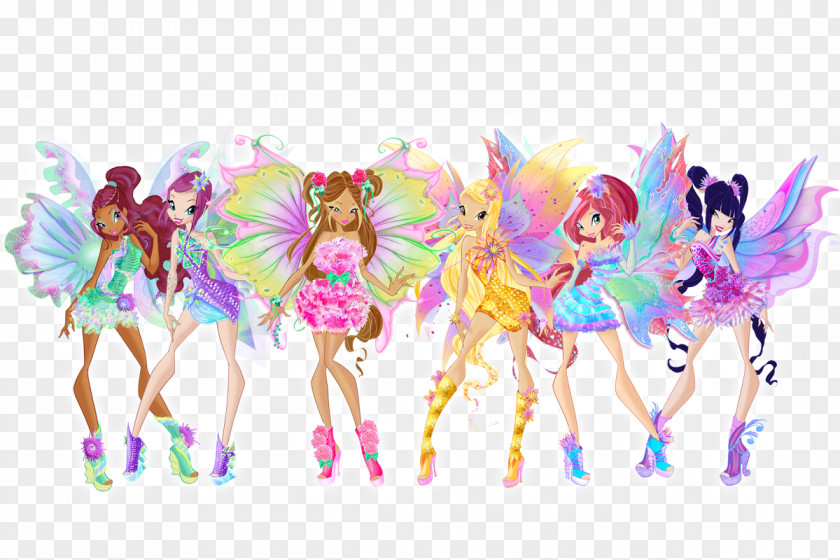 Winx Club Roxy Bloom Stella Musa Tecna PNG