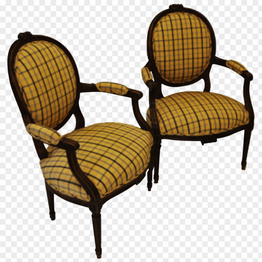 Chair Club Louis XVI Style Rococo Fauteuil PNG