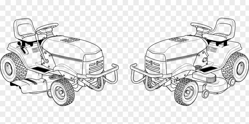 Color Tractor Lawn Mowers Riding Mower Drawing Clip Art PNG