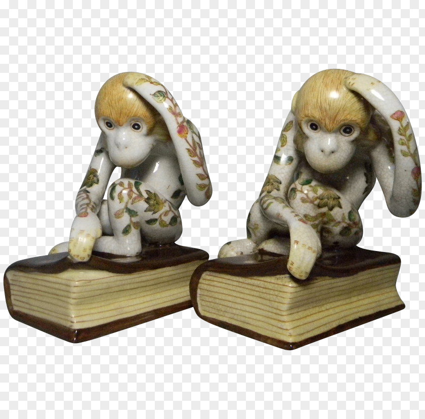 Diana Monkey Bookend Sock Chinese Zodiac Figurine PNG