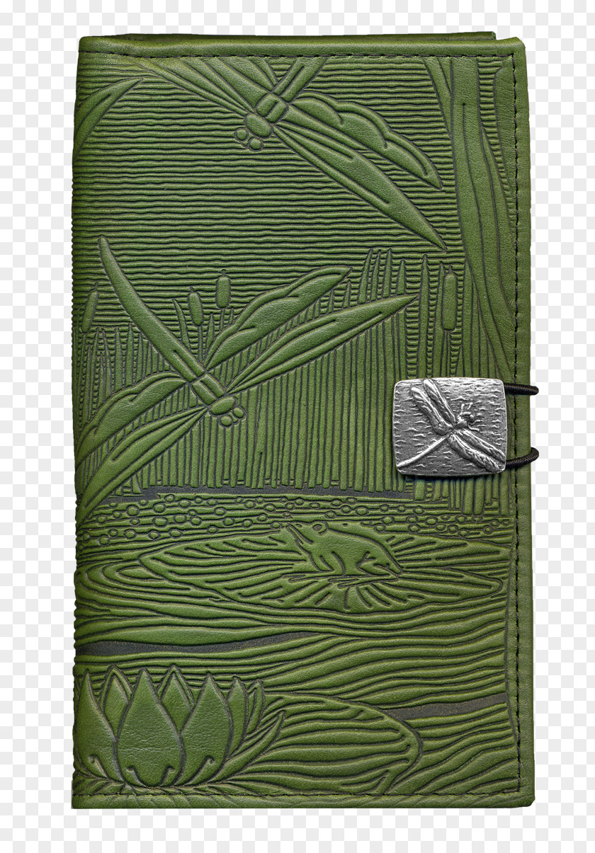 Dragonfly Wallet Damselflies Leather Green PNG