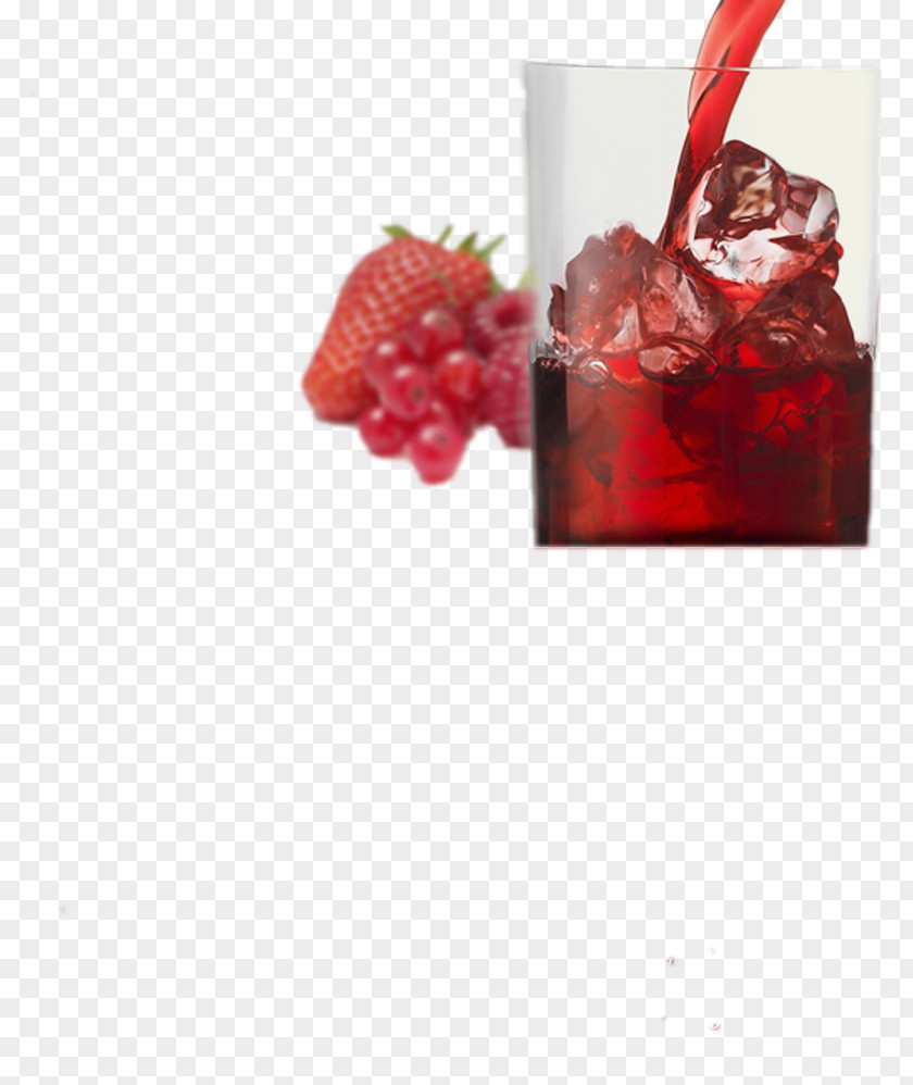 Large Glass Of Iced Strawberry Juice Responsive Web Design Template Website PNG