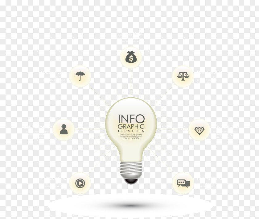 Light Bulb Brand Pattern PNG