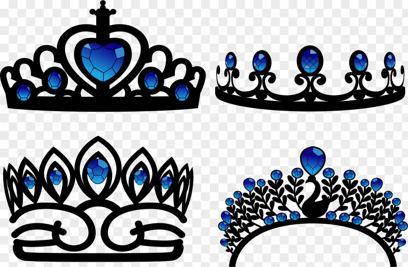 Black Swan Sapphire Crown Diamond Ruby PNG