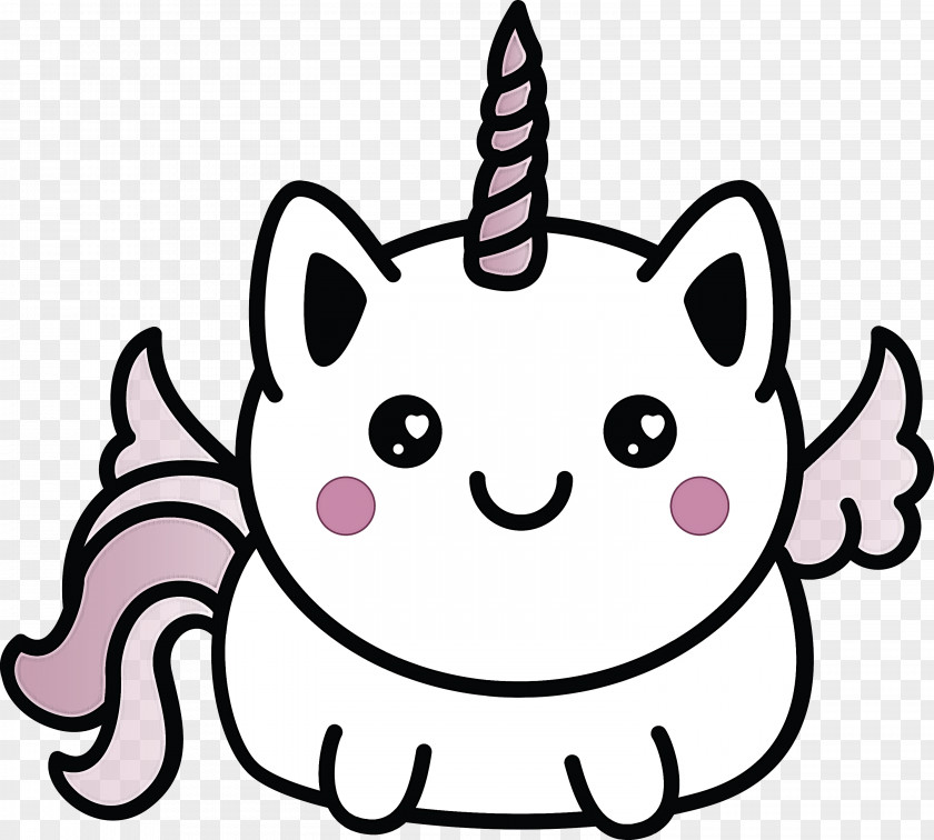 White Pink Facial Expression Head Cat PNG
