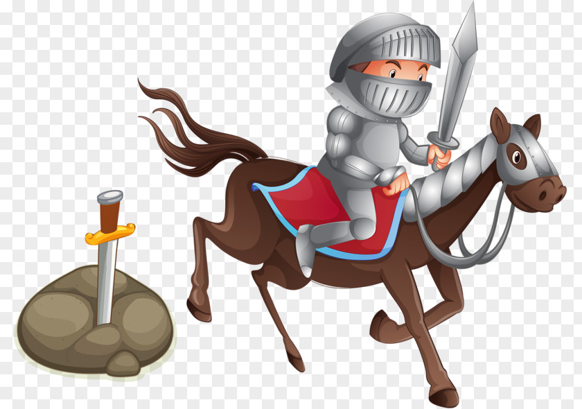 Cartoon Knight Horse Photography Illustration PNG