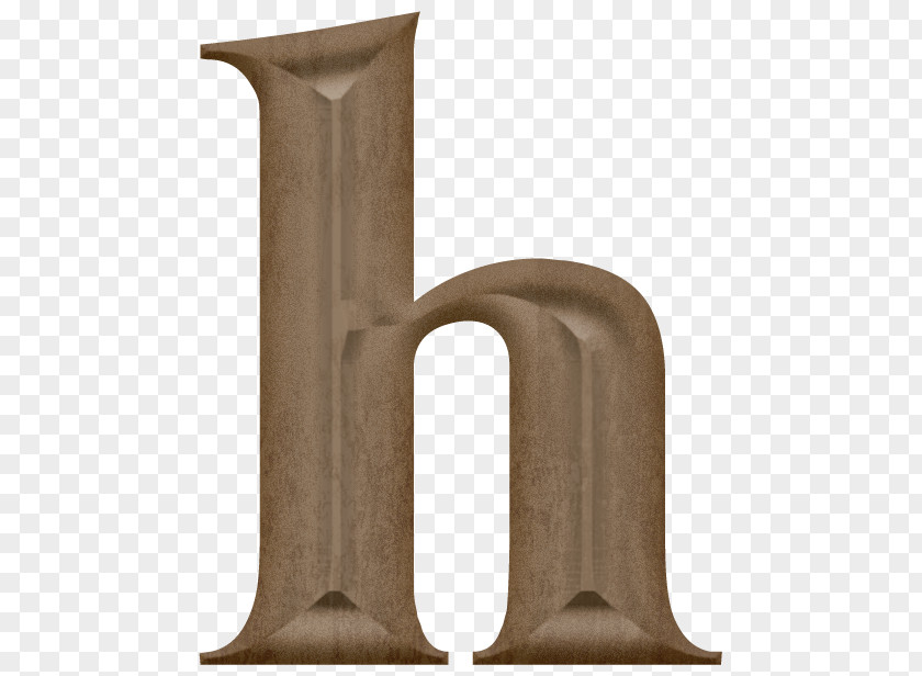 H Letter Serif Sculpture PNG