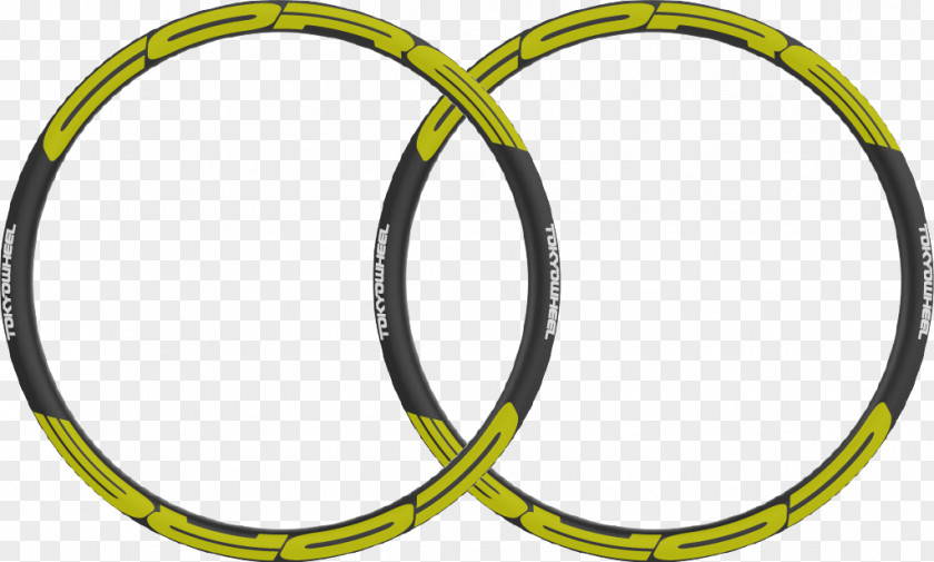 Yellow Core Bicycle Wheels Ground Rim PNG